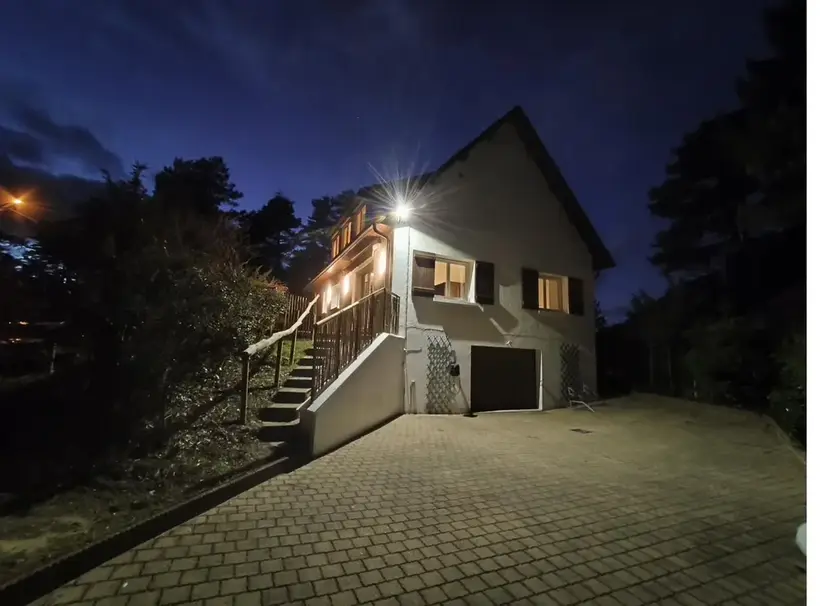 Villa Escapade Quend-Plage, façade de nuit